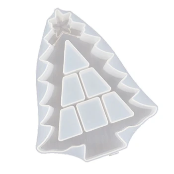 

Christmas Tree Cake Pan Mold Silicone Christmas Tree Tray Storage Box Resin Mold