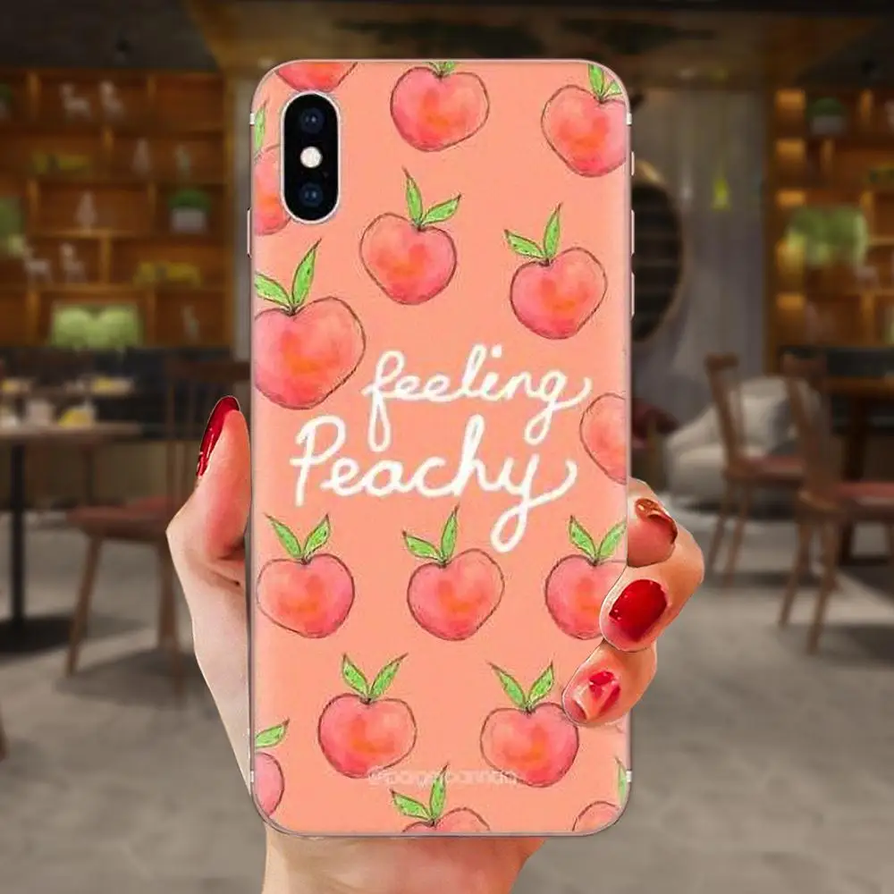 Мягкий чехол из ТПУ с нестандартной конструкции для Galaxy Alpha Note 10 Pro A10 A20 A20E A30 A40 A50 A60 A70 A80 A90 M10 M20 M30 M40 прекрасный персикового цвета для девочек - Цвет: as picture