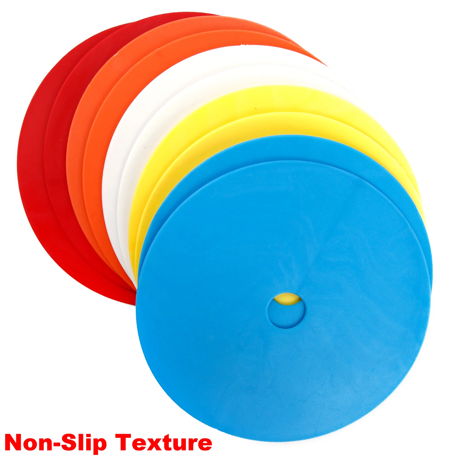 10pcs/set  Soccer Discs Bucket Marker Training Sign Flat Cones Marker Disc JXPHK 