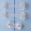 3/5/7Pcs Baby Cabinet Locks Strap Drawer Lock Child Anti-opening Refrigerator Lock Home Baby Anti-pinch Safety Protection Buckle 3