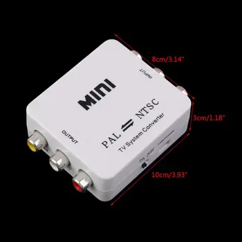 

Mini Mini Portable PAL to NTSC or NTSC to PAL Bi-directional Dual-Way TV Format Video System Converter Switcher Adapter