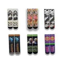 Autumn and Winter Style Terry men's Socks Towel Bottom Printing Animation Cartoon Series Movie Characters Middle Barrel ​ ​Fabri