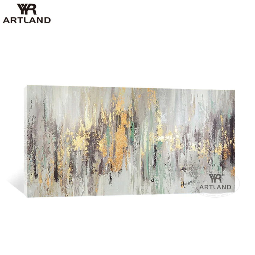Современная Абстрактная Акриловая картина маслом ручной работы в скандинавском
