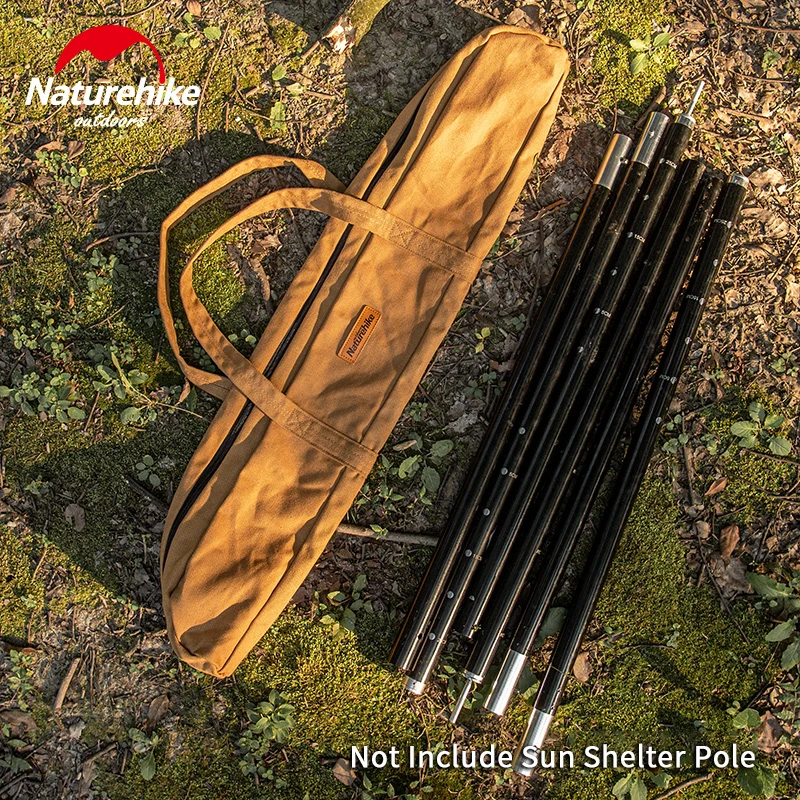 Naturehike Camping Tent Pole Storage Bag 16A Canvas Big Capacity Ultralight Sundry Hand Bag Resisting Wear Accessories Tool Bags