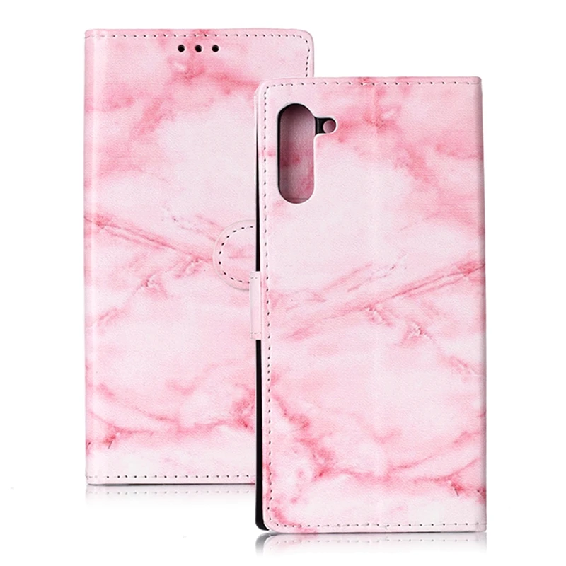 Кожаный чехол-кошелек для Iphone 11 5,8 6,1 6,5 дюймов для samsung Note 10 Pro Роскошный Шикарный цветок мраморный рок бабочка 60 шт