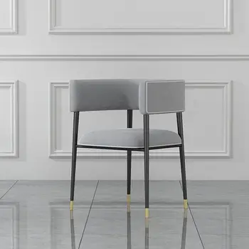 

Dining chair modern light luxury Nordic restaurant chair home back simple table and chair net red negotiating leisure chair