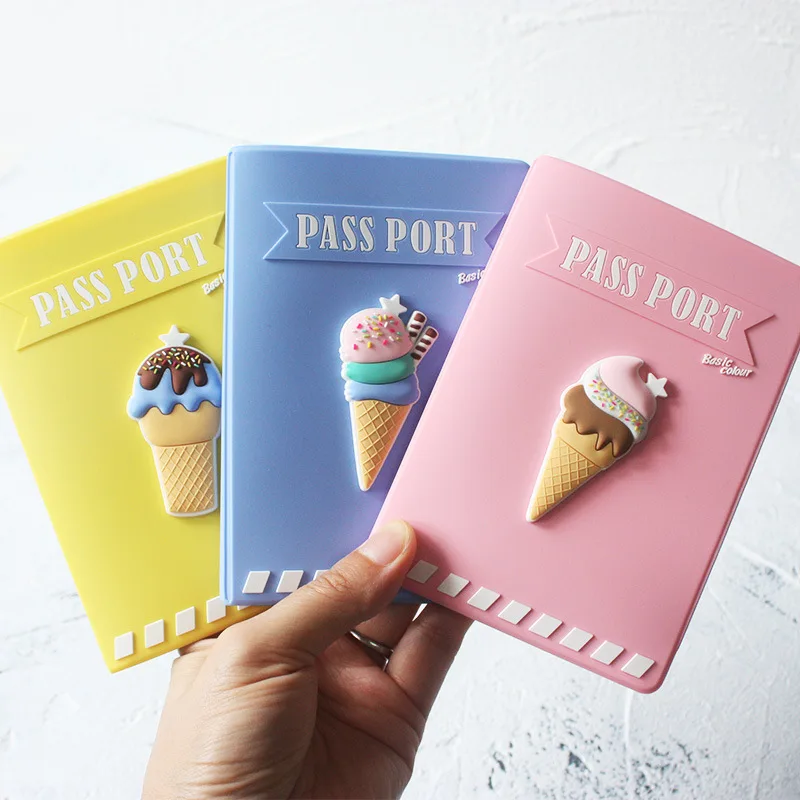 

2018 New Passport Covers Cartoon Cute Pink Passport Holder Travel Accessories Bags ID Bank Card Business Holder Case For Women