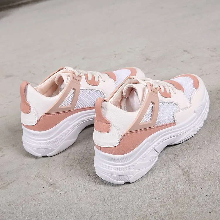

Athletic Shoes Women's Summer Mesh Breathable Korean-style 2018 Spring Versatile Ulzzang Harajuku INS Super Fire Dad Shoes