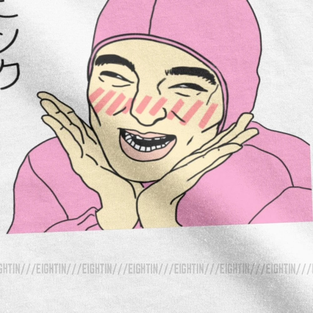 Najtaniej Czas wolny różowy facet t shirty dla mężczyzn czysta bawełna filthy frank t shirty Joji Meme japoński Youtube koszulki z krótkim rękawem wydrukowane bluzki