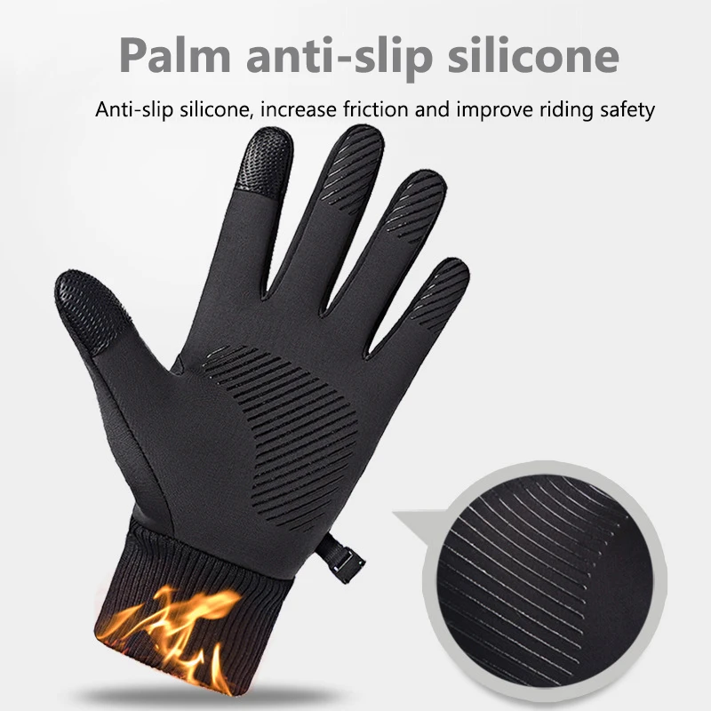 Winter Waterproof Men's Gloves Windproof Sports Fishing Touch Screen Driving Motorcycle Ski Non-slip Warm Cycling Women Gloves