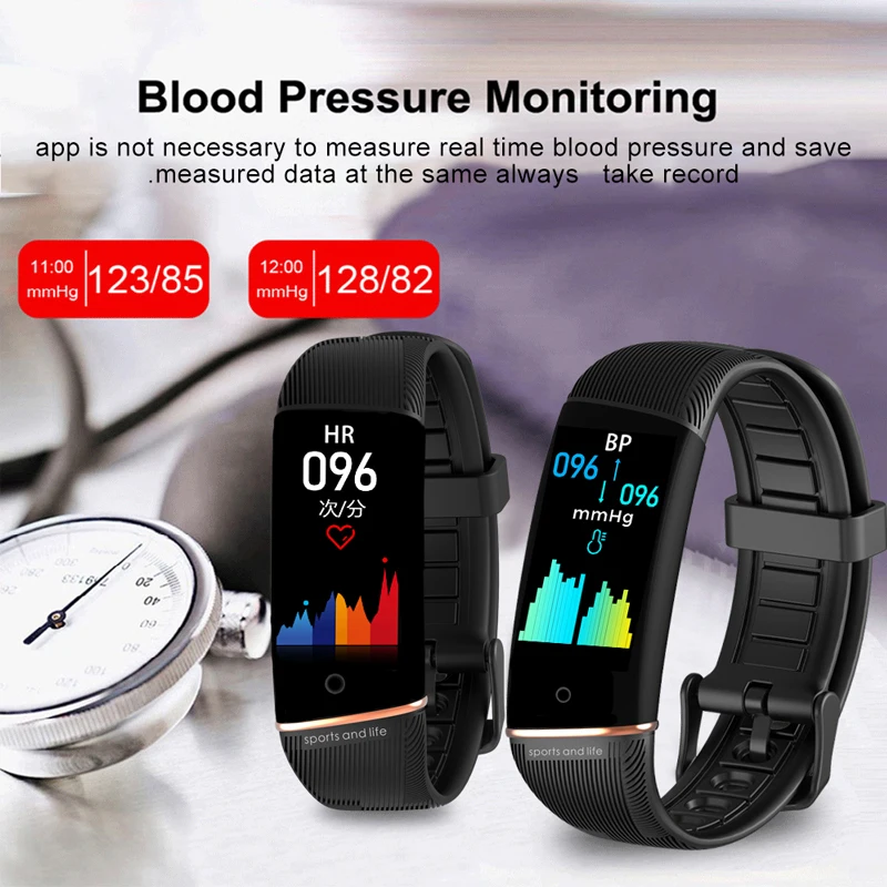 LIGE модный фитнес-браслет Здоровый Пульс монитор кровяного давления smartband водонепроницаемые Смарт-часы fit bit band