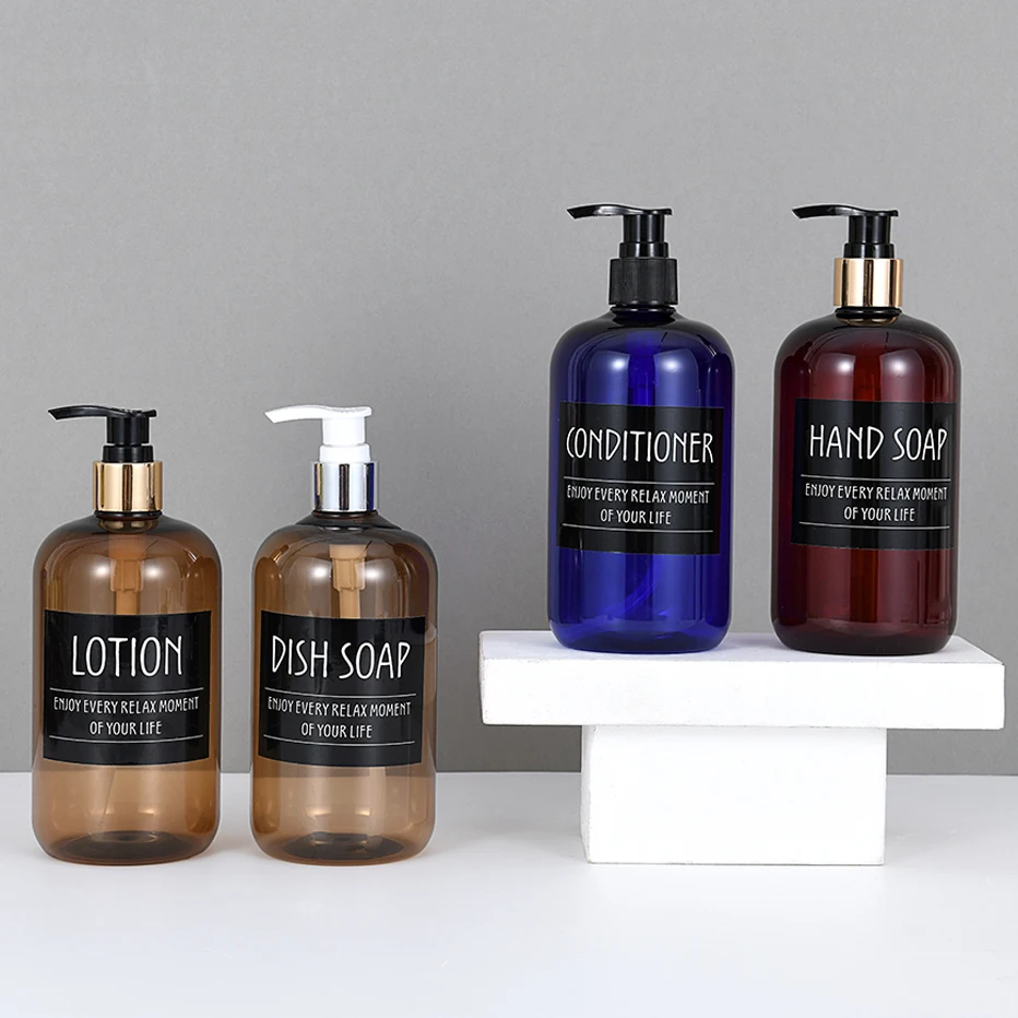 500ml Single Chamber Pump Soap Dispenser, Hand Sanitizer Shampoo And