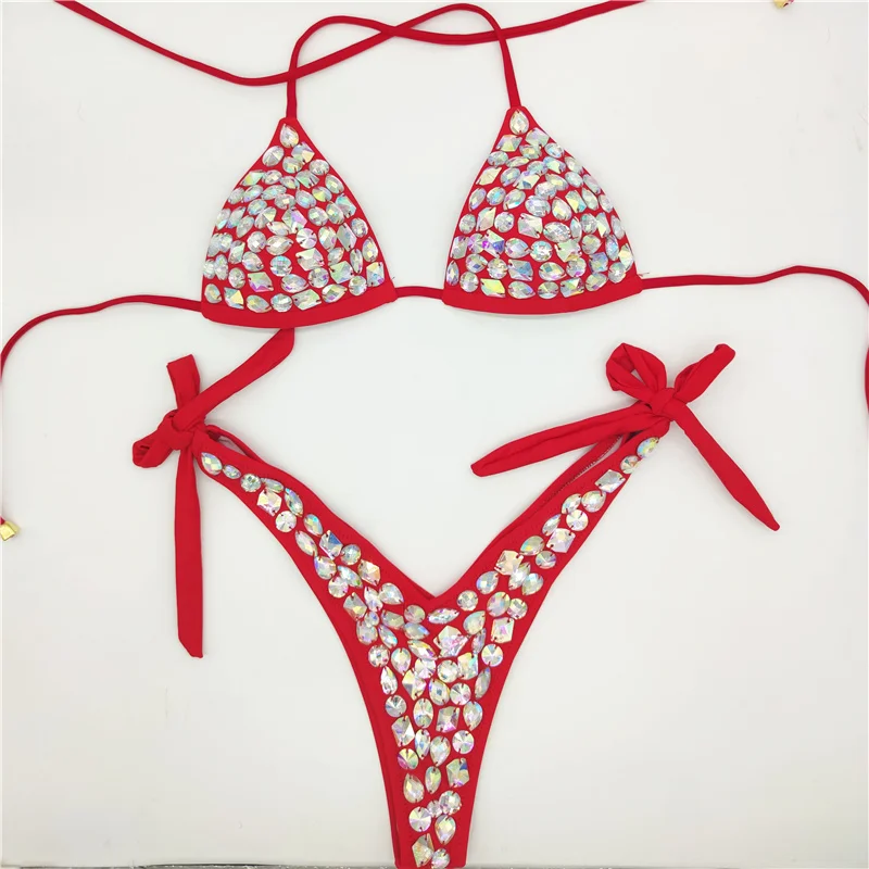 venus férias mais recente design de alta qualidade sexy menina strass rosa bling biquíni banho