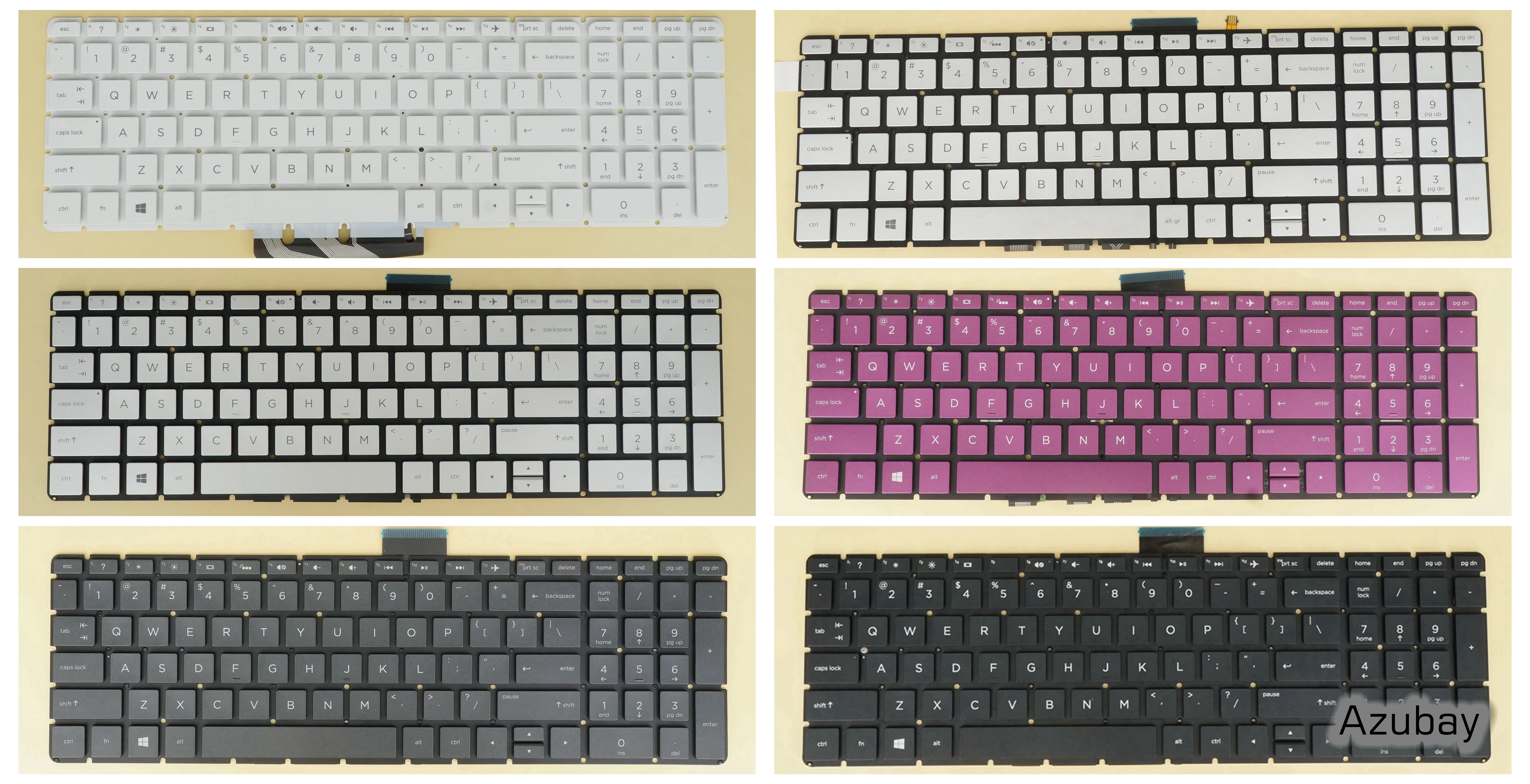 Hebraico Grego Tailandês Russo Árabe Teclado para hp Envy 17-ae100 17-bw0000 17m-bw0000 15-bq000 15-bq100 15m-bq000 Retroiluminado Não us