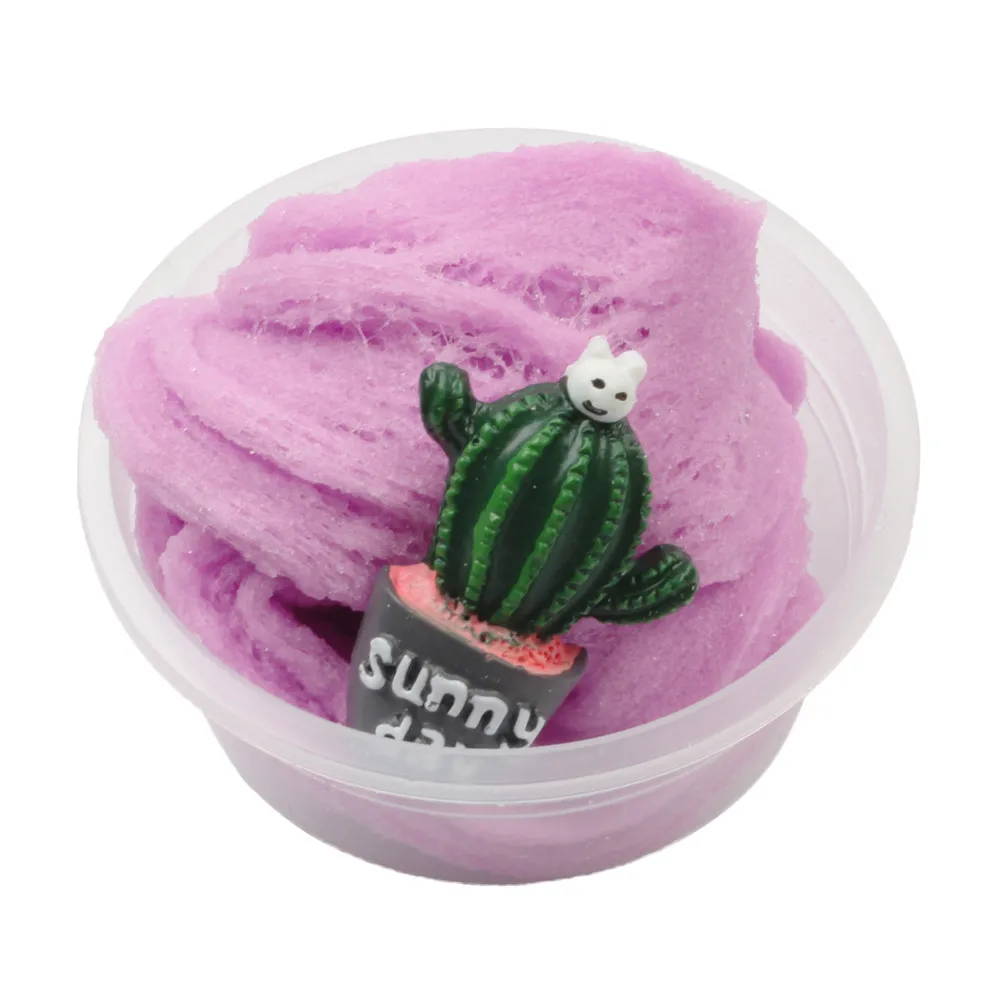 Colorful Mixing Cloud Cotton Candy Slime Fluffy Polymer Anti Stress Slime Sludge Cotton Mud Toy Toys For Children #A