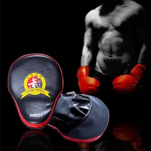Wulong Панч митенки боксерские боевые тренировочные дуги фокус митенки поли уретан кожа толстые таэквондо Панч митенки для ног цель