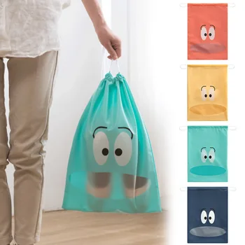 

Adisputent Waterproof Package Shoe Pocket Storage Organize Bag Non-woven Fabric Draw Pocket Drawstring Bags Toiletry Bag Case