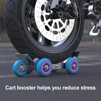 

Motorcycle Accessories Heavy Duty Electric Bicycle Motorcycle Tricycle Emergency Tire Booster Trailer Foldable 5 Wheels Design