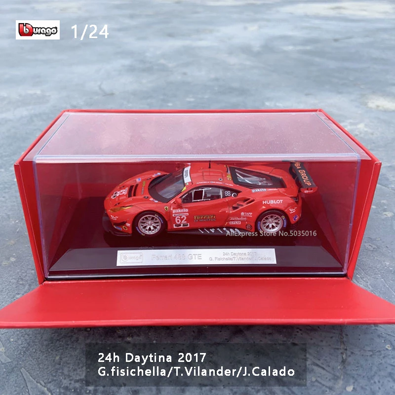 Bburago 1:43 Hardcover Edition 2017 Ferrari 488 GTE racing