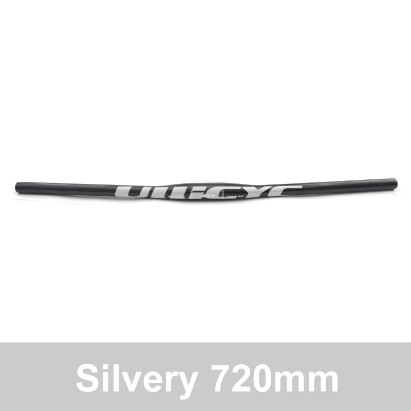 Flat 720mm Ullicyc MTB велосипедный руль из углеродного волокна плоский/подъемный руль для горного велосипеда 31,8*580/600/620/640/660/680/700/720/740/мм - Цвет: Flat 720mm
