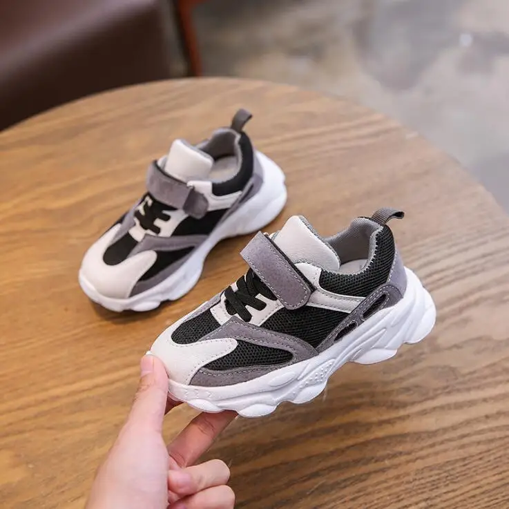 picture color Весенние детские кроссовки дышащая детская обувь повседневная обувь для мальчиков кроссовки для девочек белая спортивная обувь для девочек модная беговая Обувь sneake - Цвет: picture color