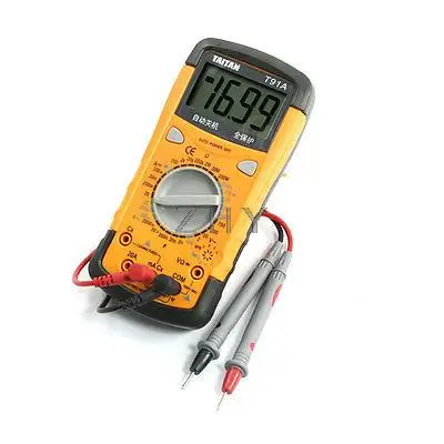 

LCD Display Digital Ammeter Voltmeter Ohmmeter Capacimeter Multitester w Lead