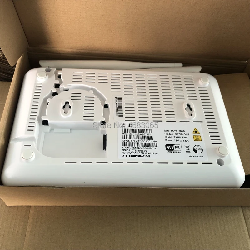 Free Shipping 100% new ZTE F660W V5.2 onu GPON ONT