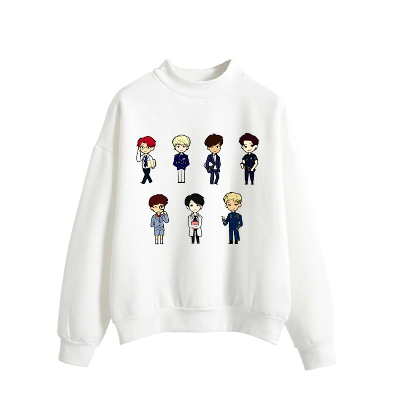 Women Hoodies Hoody Bts-Bangtan Kpop Hoodie Hoodies Female Autumn Winter Sweatshirt Long Sleeve Jumper Pullover Tops Blouse