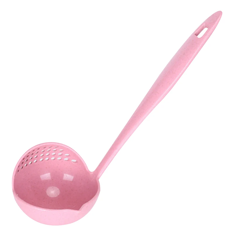 Multi-function 2-in-1Filter Spoon Porridge Soup Spoon Long Handle Spoon Kitchen Tableware BJStore