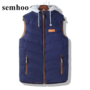 

Cotton vest men's autumn and winter thickened imitation down vest clip shoulder men's youth coat Korean tide