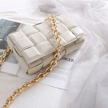 

Genuine Leather Bags for Women 2020 NEW Big Chains Crossbody Bags For Women Casual Brand Ladies Hand Bags Messenger Bag Totes