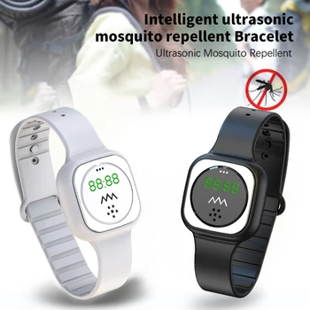 

2020 NEW Ultrasonic Anti Mosquito Insect Pest Bugs Repellent Repeller Wrist Bracelet Ultrasound Outdoor Kids Watchband Wristband