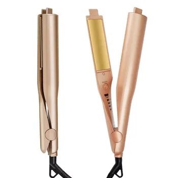 

Ship From USA Gold Twist Hair Curling & Straightening Electric Hair Curler Irons Wand flat iron hair straightener hair crimpers