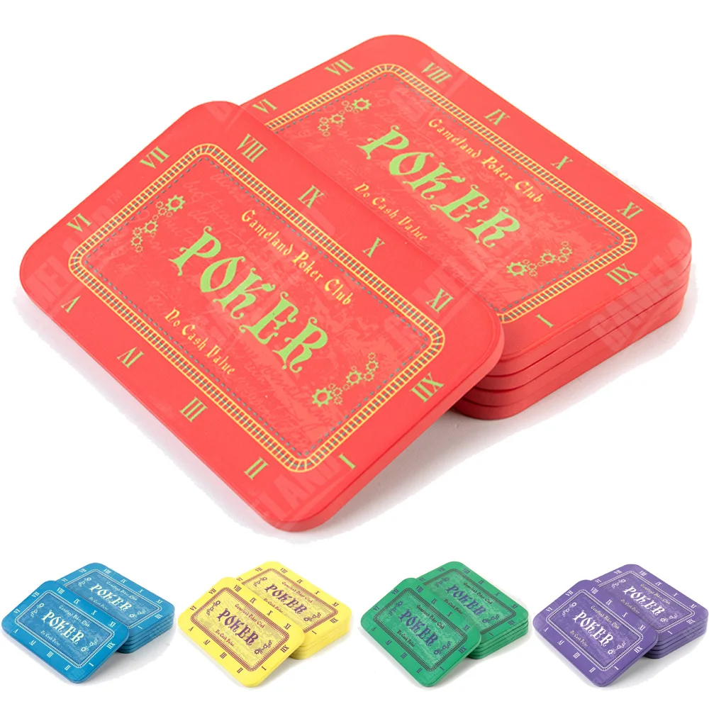 Ceramic Gambling Chip Set Ceramic Game Accessories Rectangle Poker