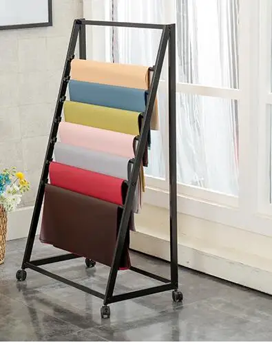 Brand new ribbon storage rack flower wrapping paper ribbon florist material rack fabric display rack 3