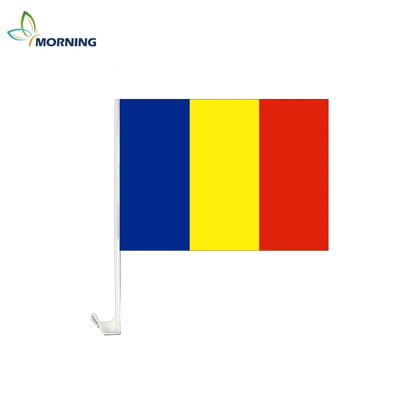 

MORNING 22*33cm Romania flag with pole for advertising