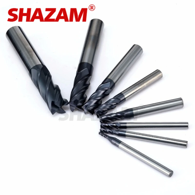 Milling Cutter Hrc50 Endmill Alloy Tungsten Steel Cnc Maching For Steel 1.0mm-12.0mm