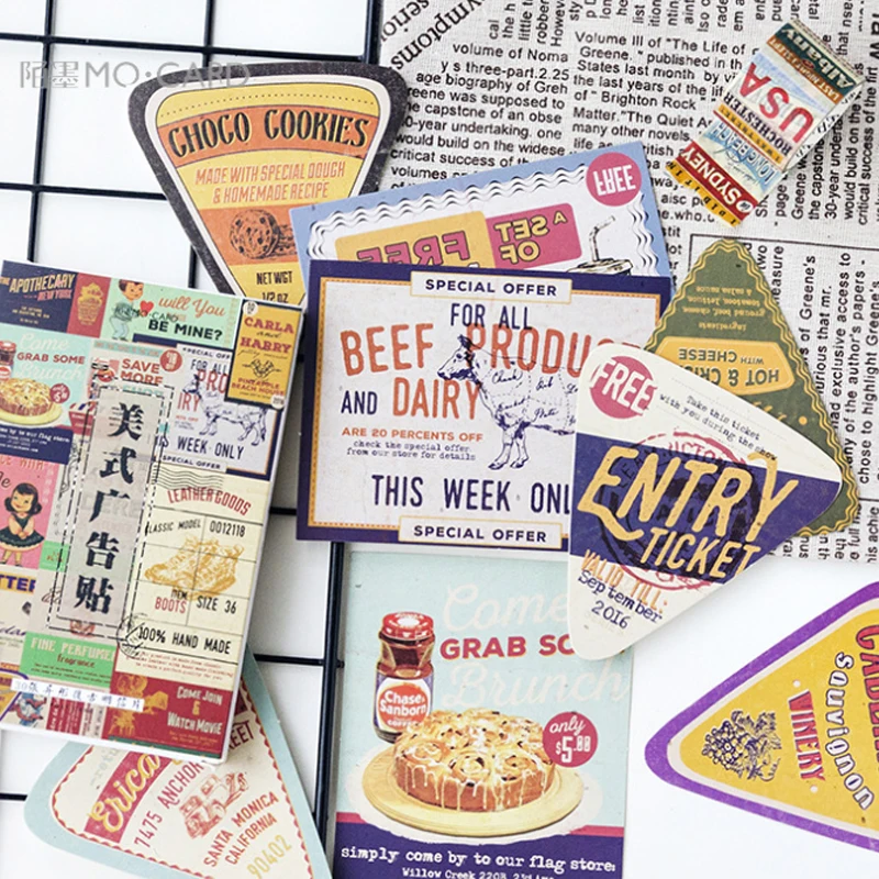  5packs American advertisement series card multifuction Card party invitation DIY Decoration blessin - 4.00055E+12