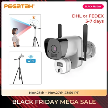 

Thermal ip camera temperature recognition fever detection camera remote monitoring CCTV security camera 1080P thermal camera