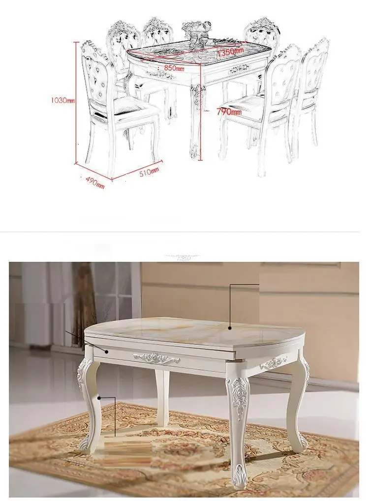 Tavolo Da Pranzo Eettafel Piknik Masa Sandalye Salle A Manger современная Европейская табличка для Jantar Bureau Mesa Comedor обеденный стол