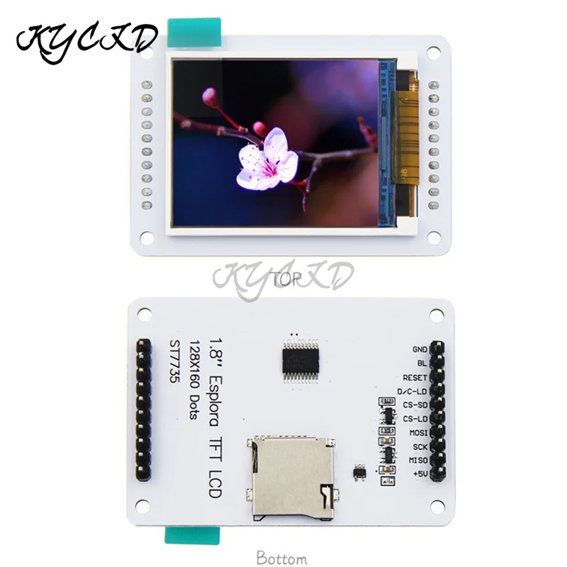 1.8 TFT LCD ��� 128*160 RGB 65K Ǯ �÷� ��ũ�� ST7735 ����̹� Arduino Esplora/C51/STM32 �� 4 ���̾� SPI �������̽�