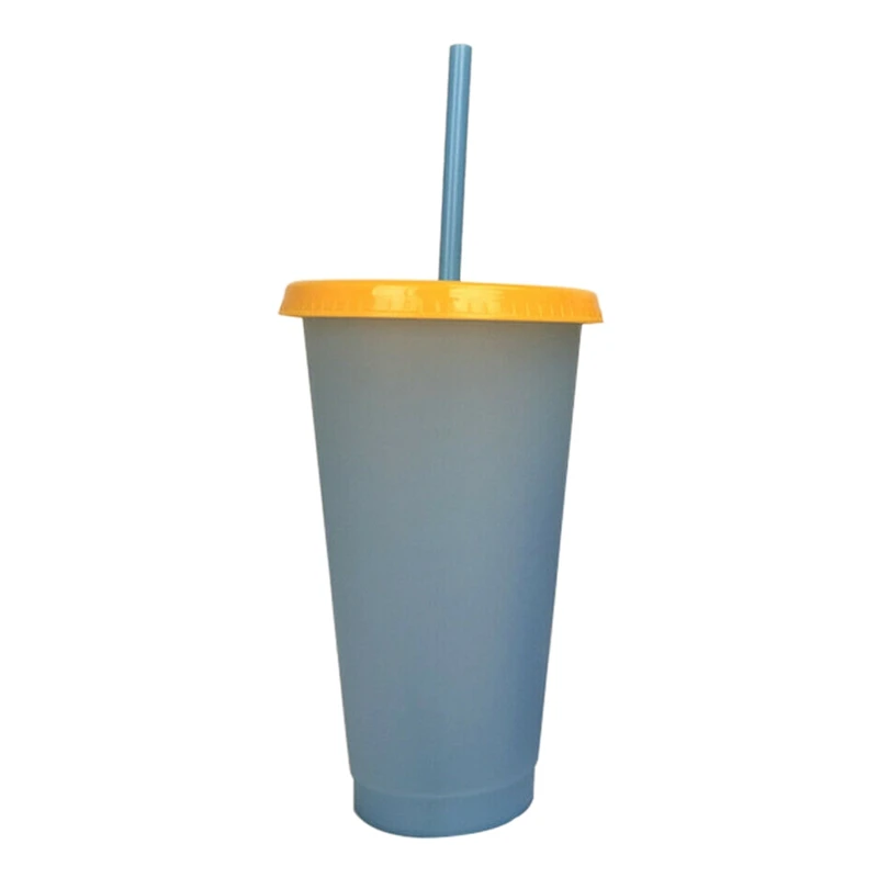 

Hot New 5Pcs/Set Reusable Plastic Temperature Color Changing Cold Cup Summer Drink Water Mug