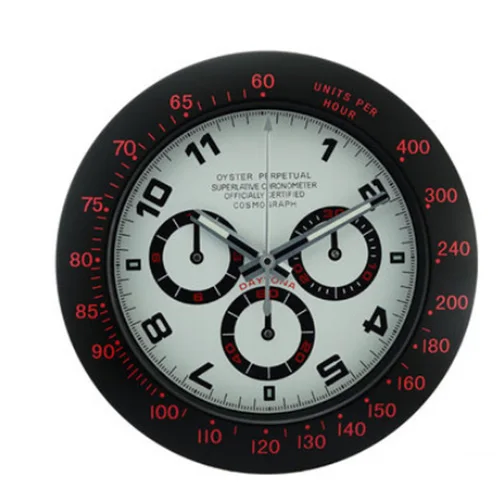 15 Metal Art Watch Clock Luminous Function Top Quality Watch Home Decor Wall Clocks with Corresponding Logos Cosmograph Series - Color: 15