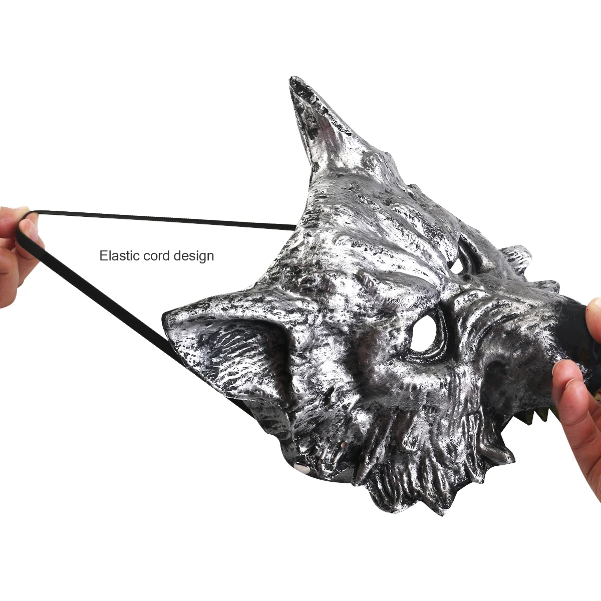 TINKSKY Grey Wolf Head Mask For Cosplay Halloween Masquerade