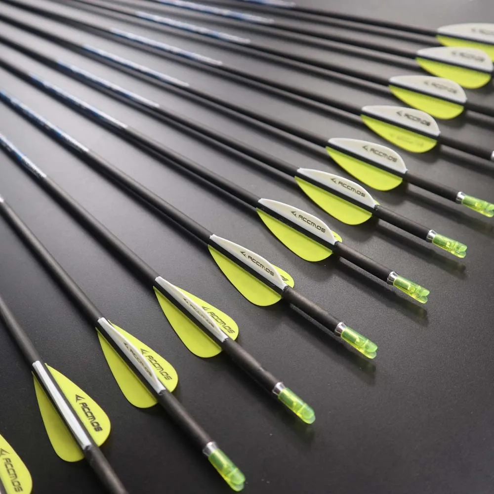 12pcs 31'' Pure Carbon Arrows ID 4.2 mm Archery Pure Carbon Arrows For Recurve Bow Or Compound bow Shooting ACCOMOS
12pcs 31'' Pure Carbon Arrows ID 4.2 mm Archery Pure Carbon Arrows For Recurve Bow Or Compound bow Shooting ACCOMOS
