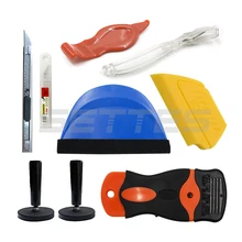 9 шт. автомобильная пленка виниловая пленка набор инструментов скребок для царапин бритва резак 2 магнита
