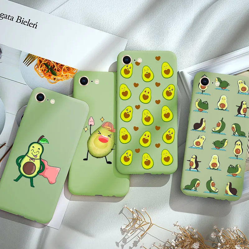 Avocado Phone Case For iPhone X S XR MAX Candy Soft Silicone TPU