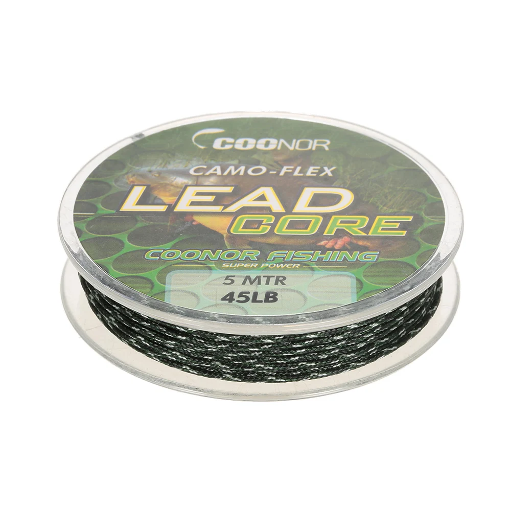 45lb 5 м Leadcore плетеная камуфляжная леска для карпфишинга волосы установки свинцовый ядро рыболовные снасти