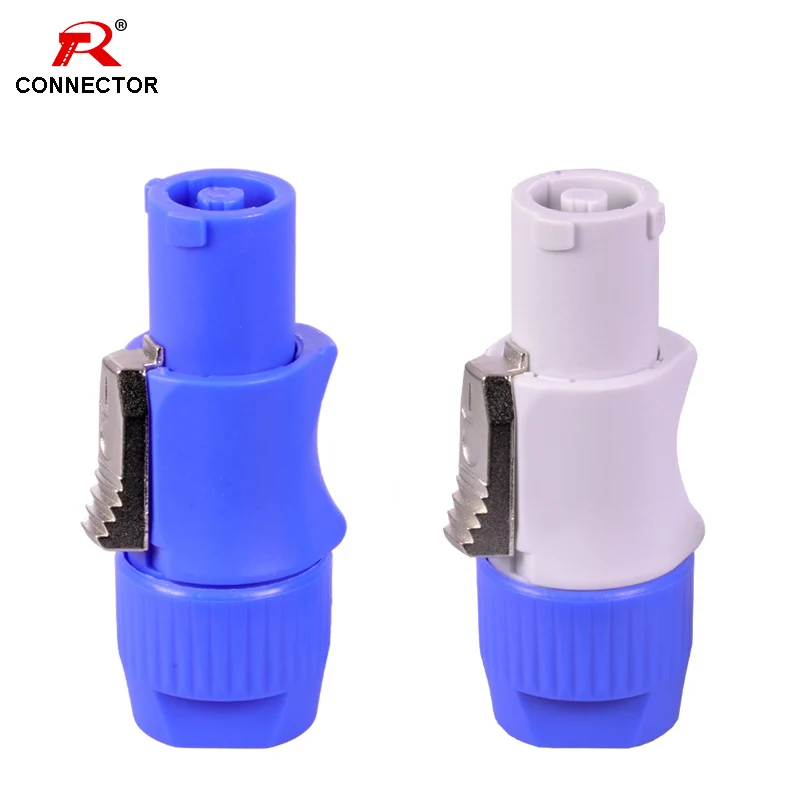 Masculina de Potência com ce Pces Powercon Conector 3 Pinos 20a 250 v Tomada – Rohs Azul Entrada & Cinza Claro Saída 50 Nac3fca Nac3fcb