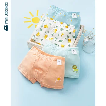 

Mini balabala Boy boxer briefs 2020 spring and summer new cute comfortable cartoon fun boxer briefs two sets